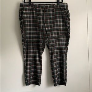 American Eagle Plaid Skinny Trousers -Petite